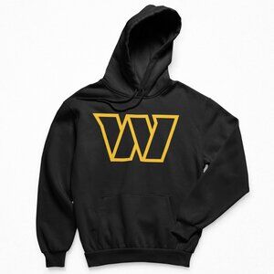 NEW Washington Commanders Team Color Pop W Fleece Pullover Hoodie BLACK